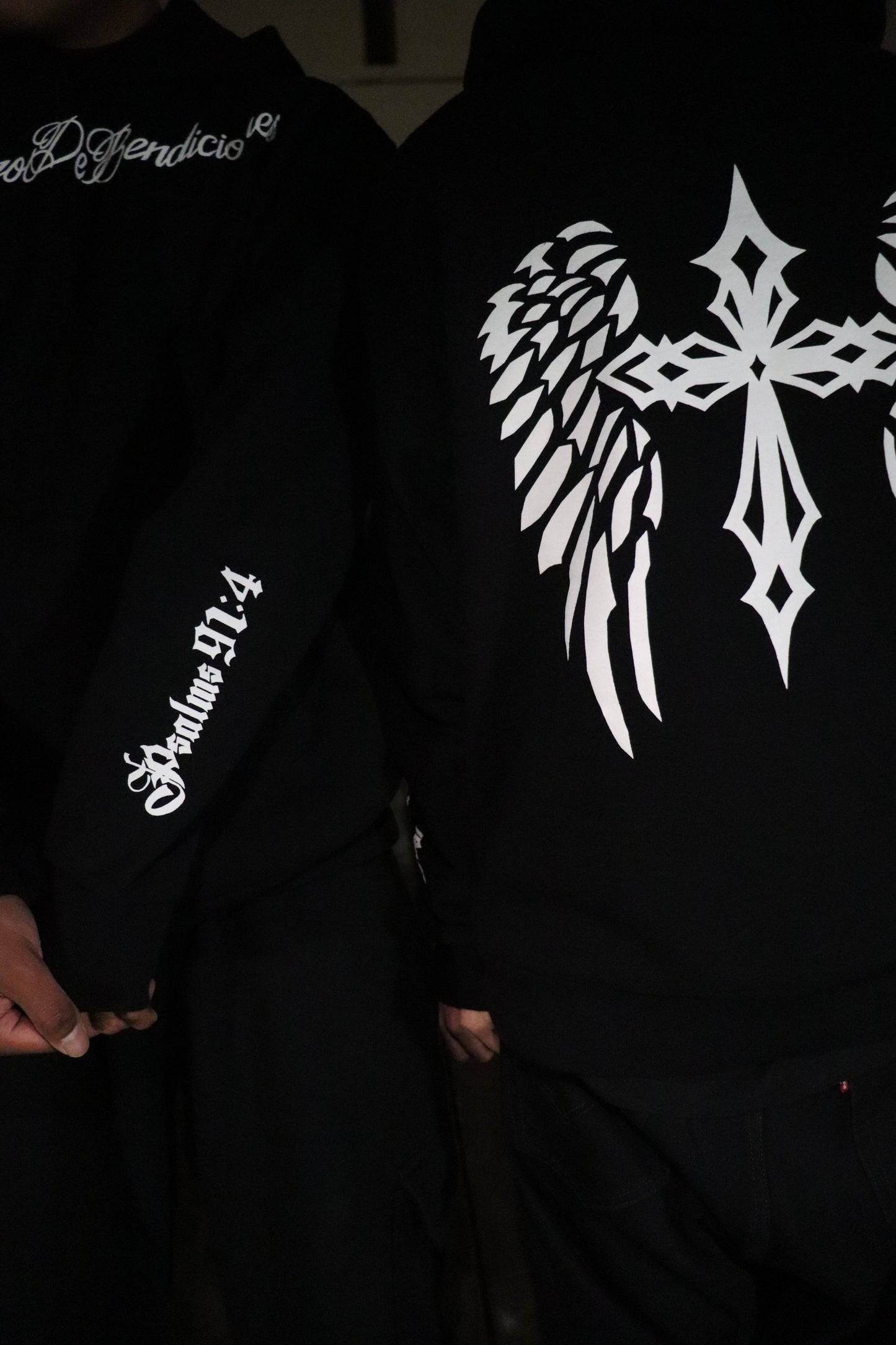 Cross with Wings Hoodies