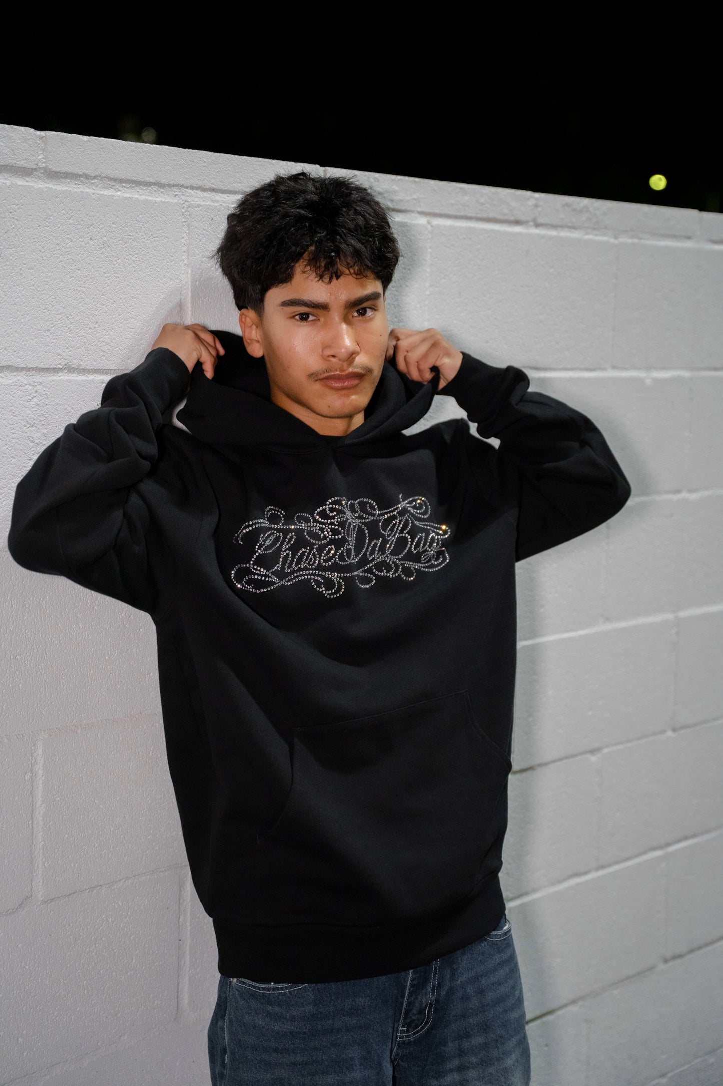 Cross Rhinestone Hoodies