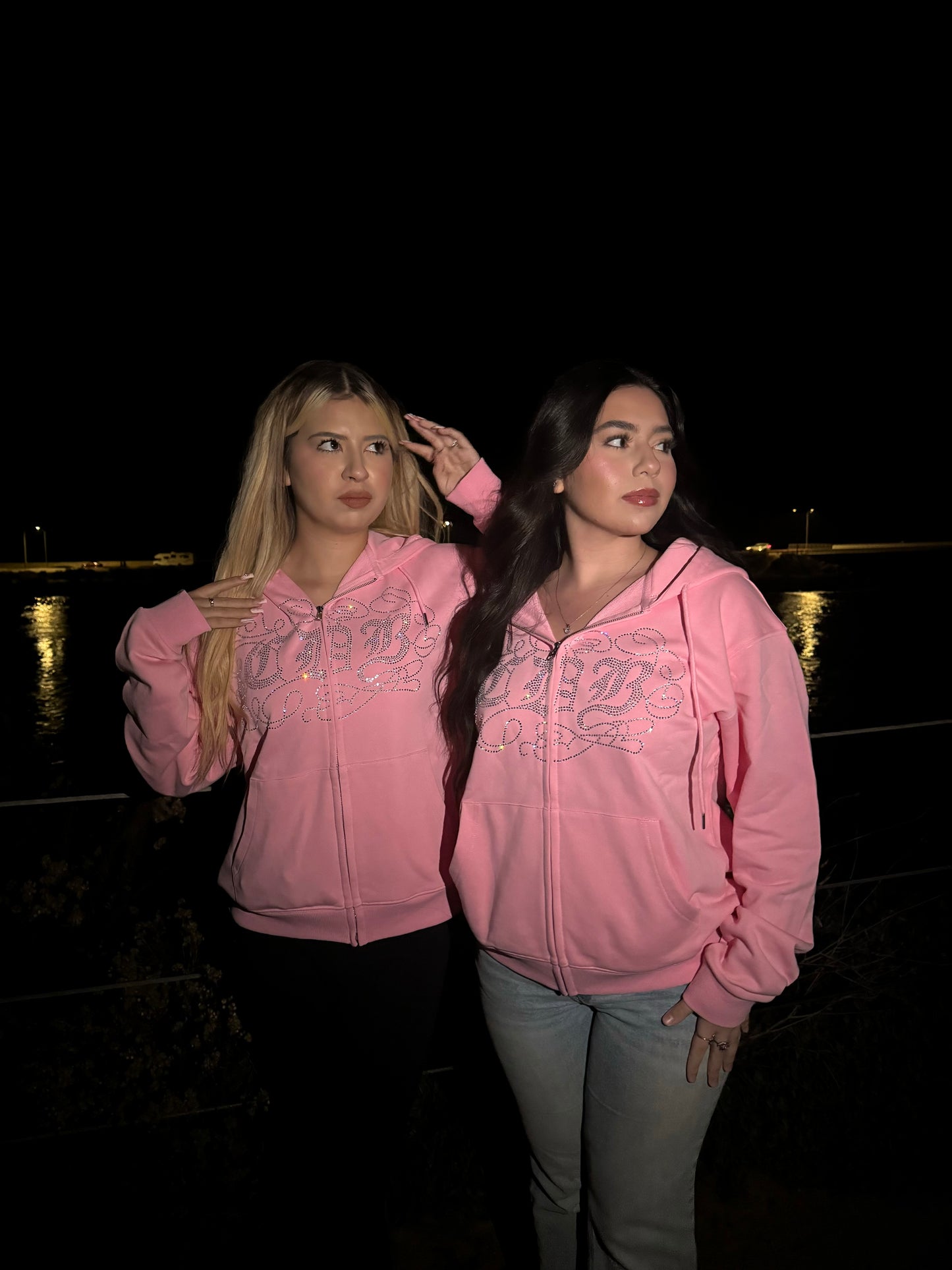 Cross Zip Ups Pink