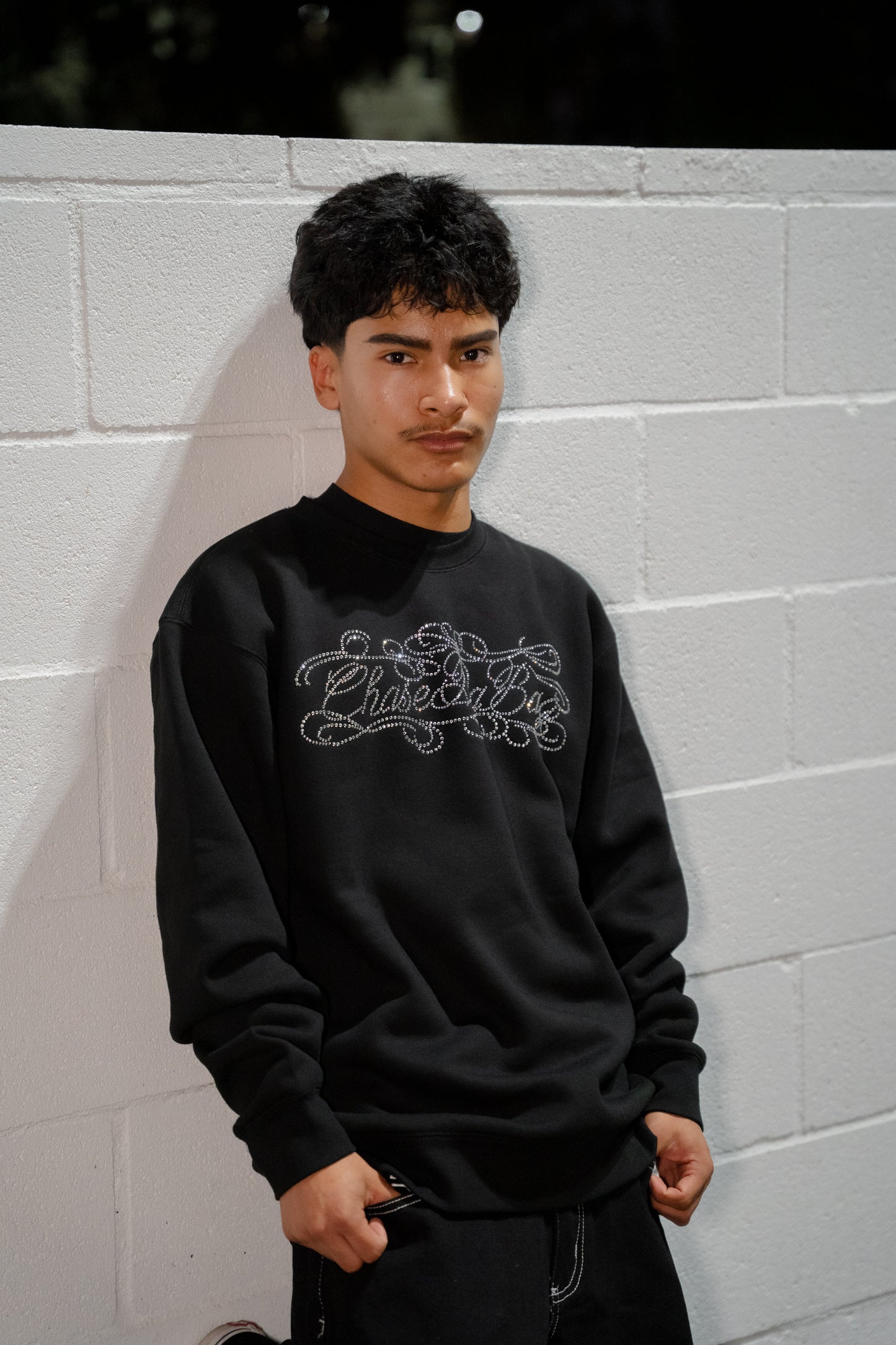 Cross Rhinestone Crewnecks