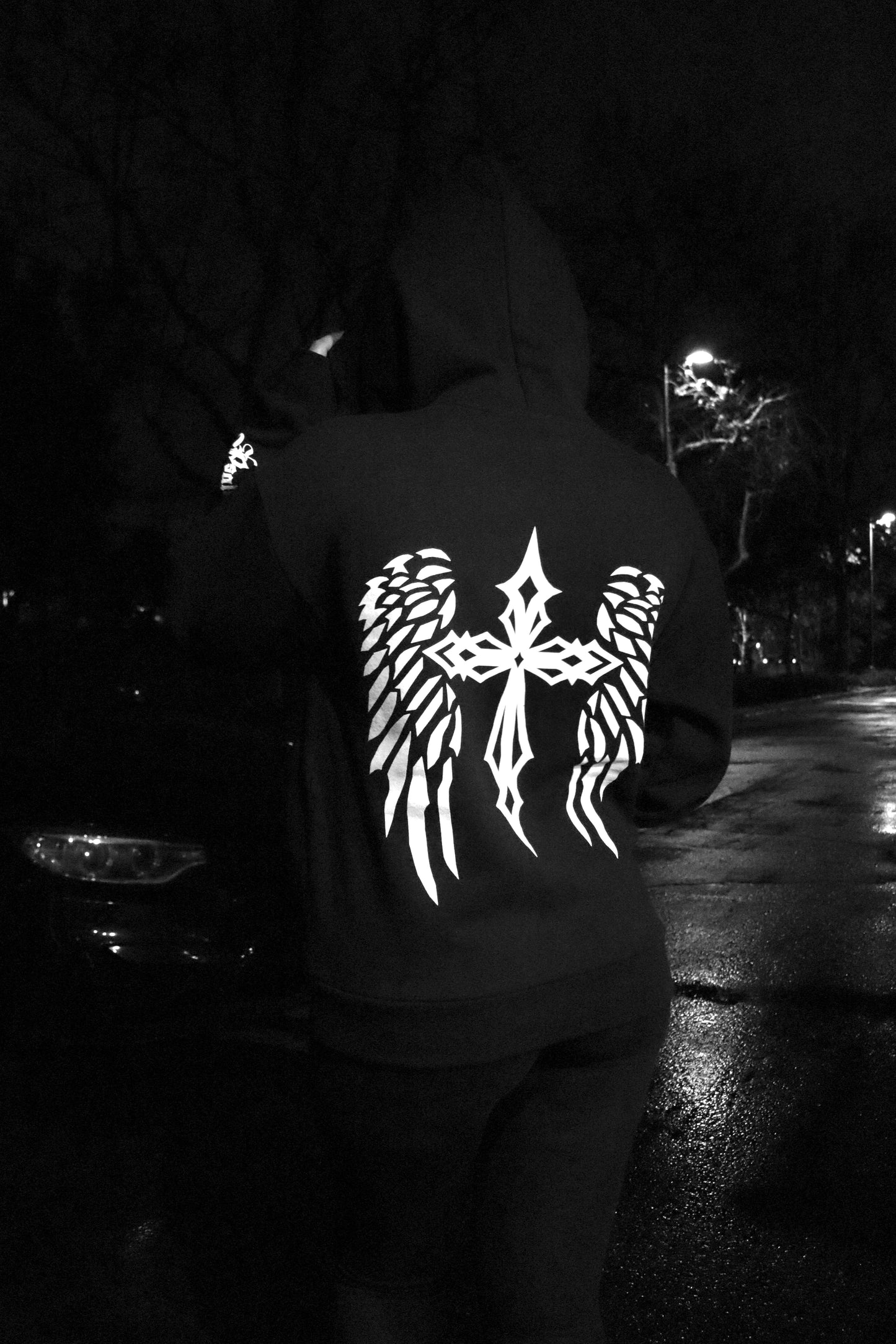 Cross with Wings Hoodies