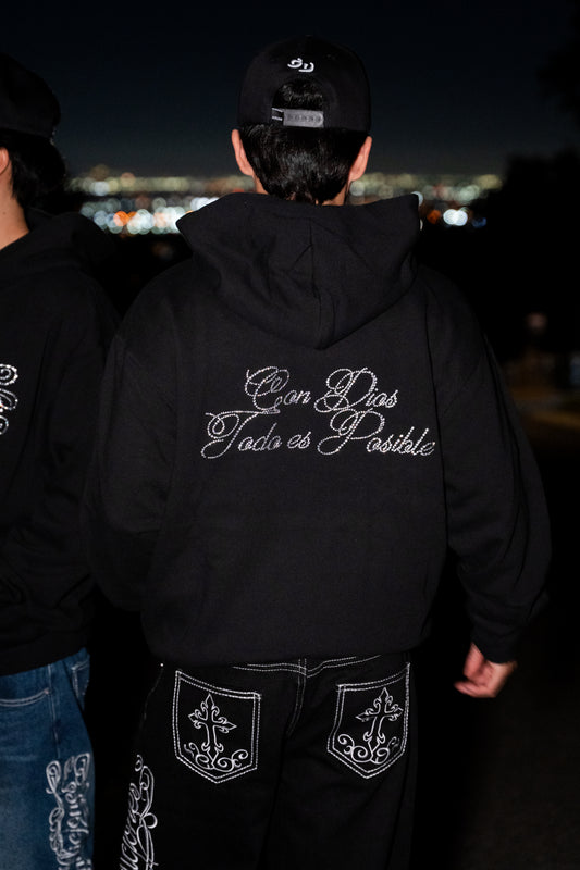 "Con Dios Todo es Posible" Hoodies