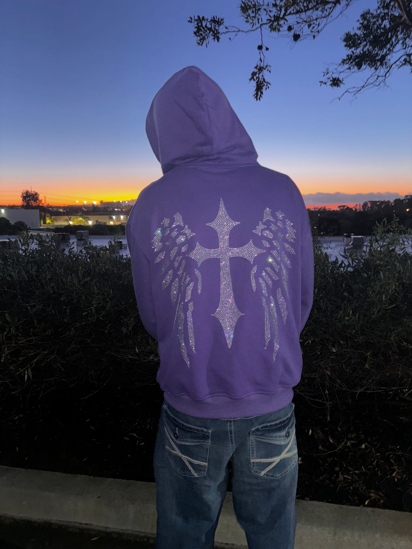 Purple Cross Zip Ups