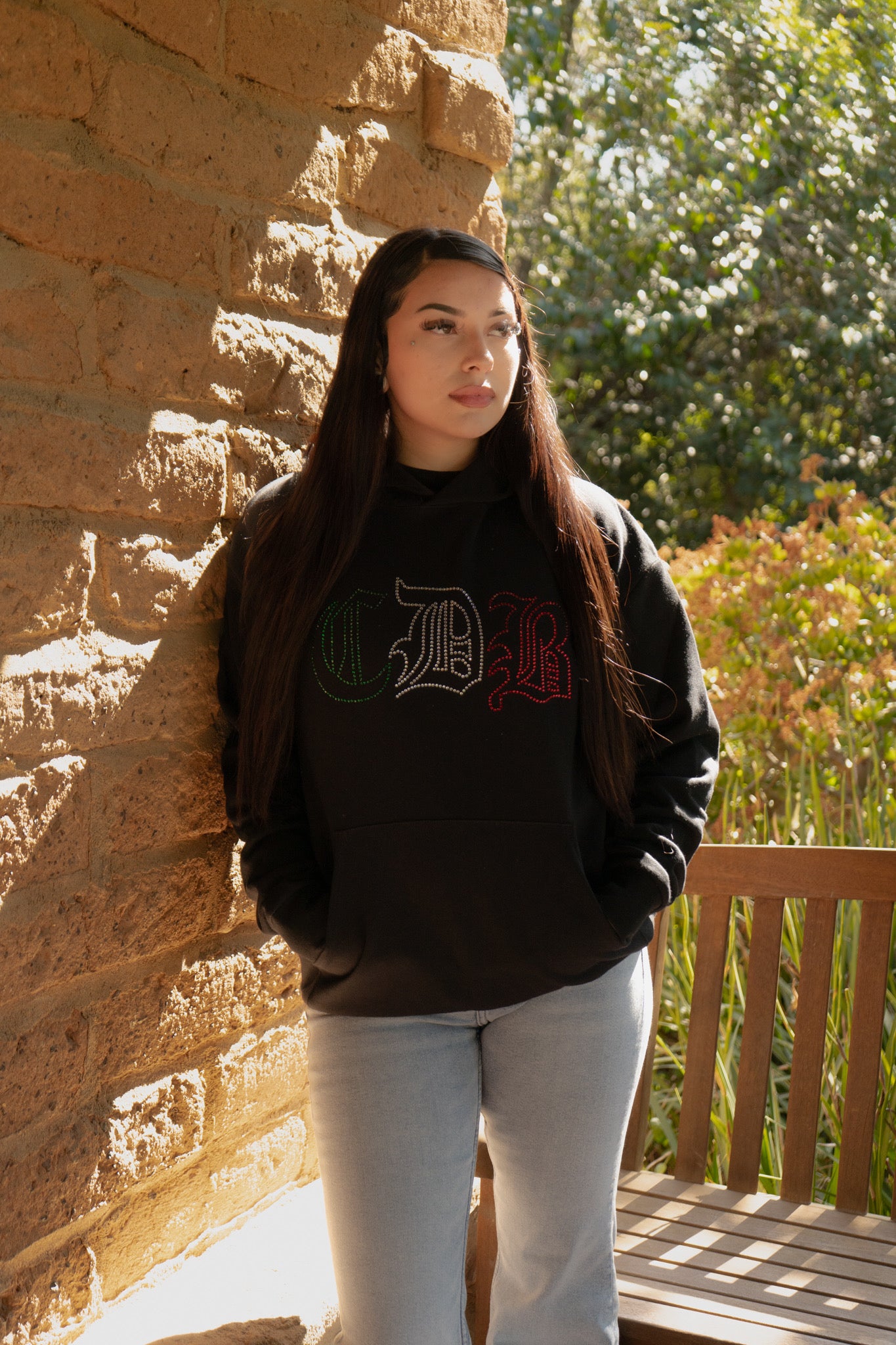 Mexico Rhinestone Hoodies