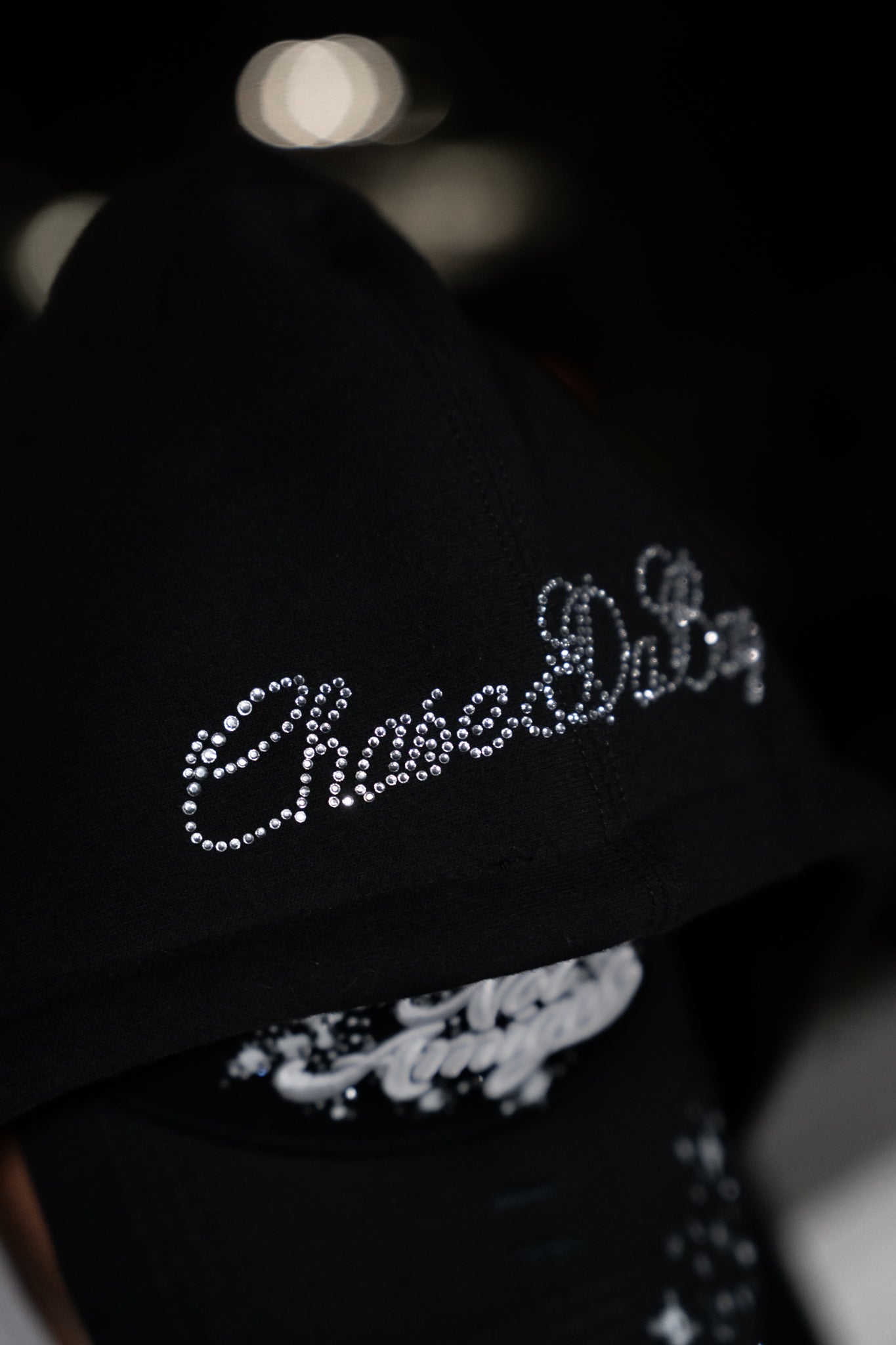 Three Crosses Rhinestone Zip Up