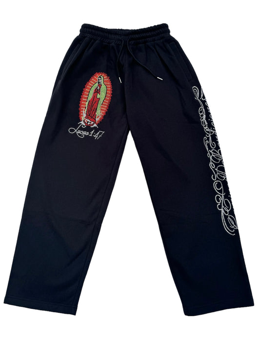 Virgencita Sweatpants Black