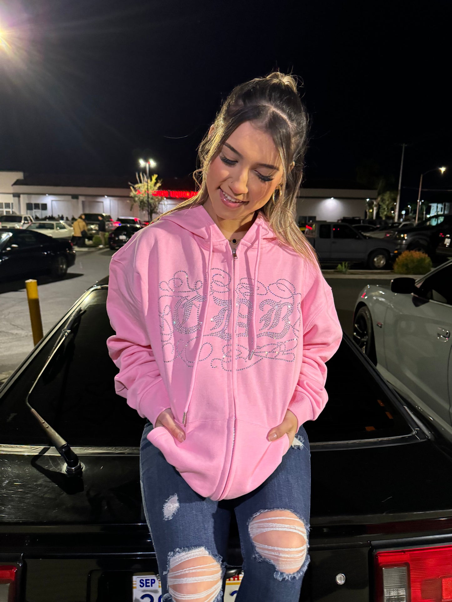 Cross Zip Ups Pink