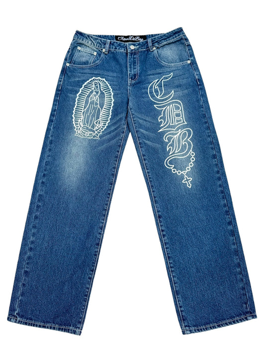 Blue Virgencita Jeans