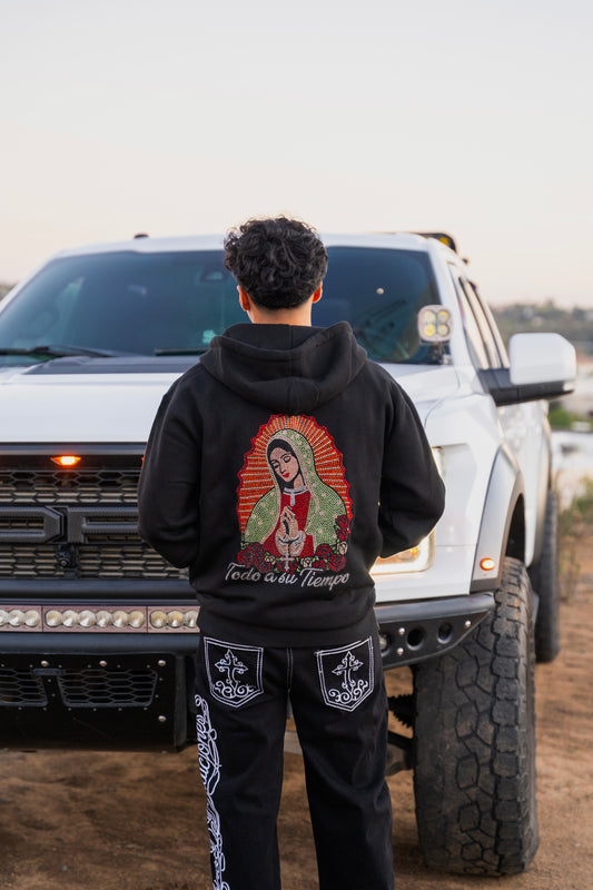 “Todo a su Tiempo” Virgencita Hoodies