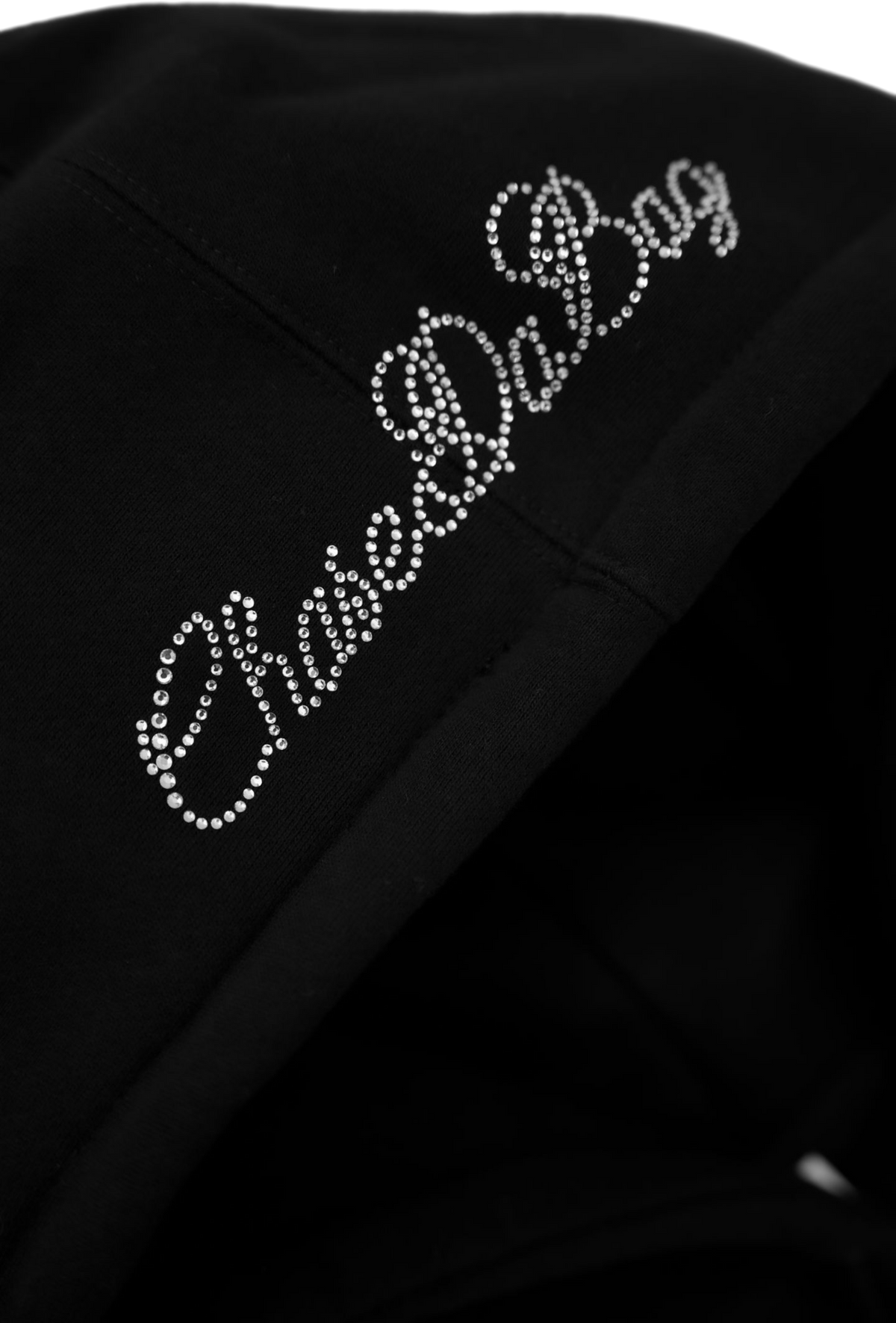 Three Crosses Rhinestone Zip Up