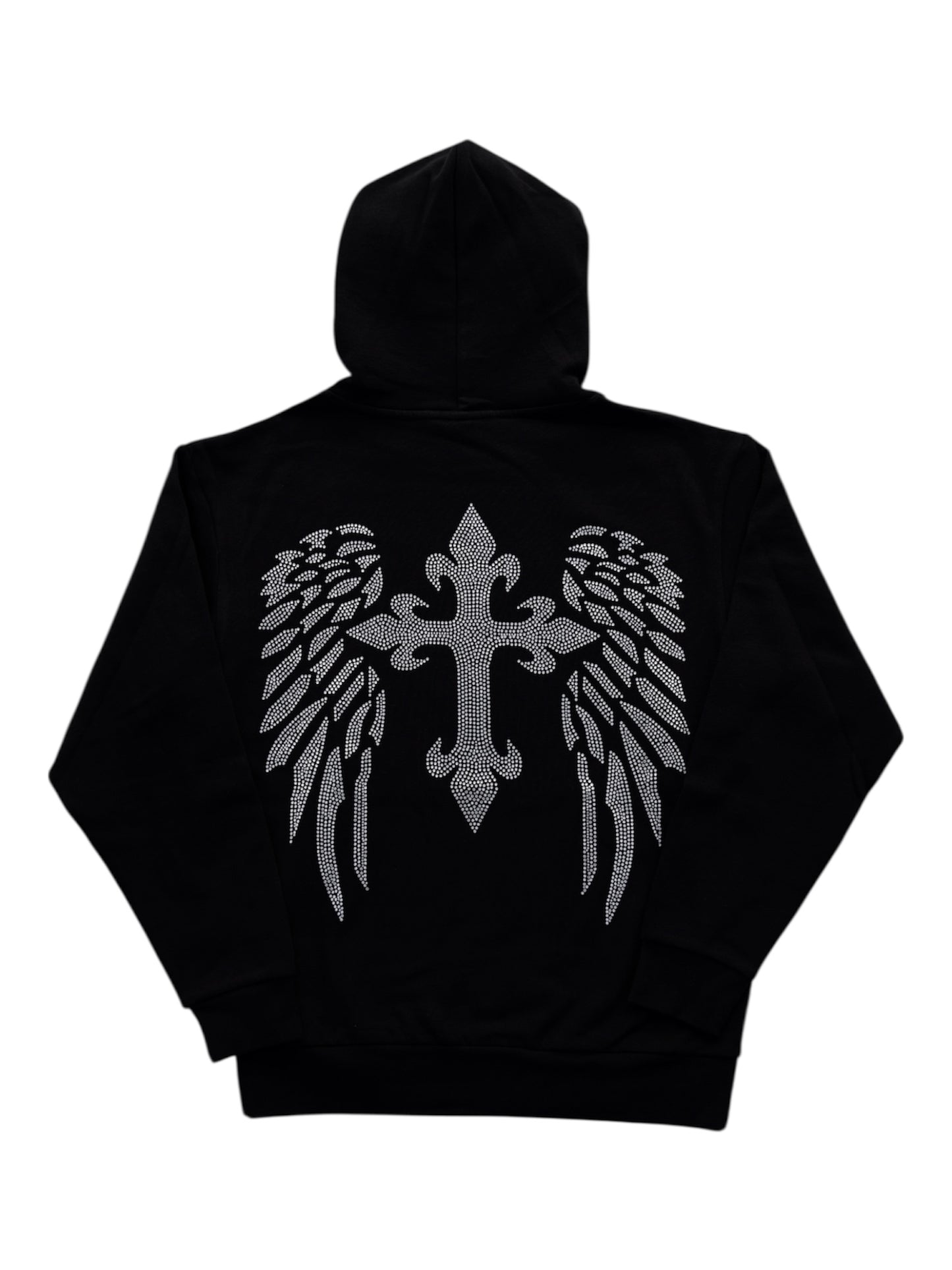 Cross Rhinestone Hoodies