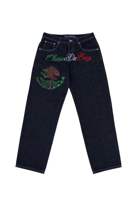 México Embroidered Jeans